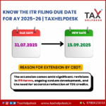Know The ITR Filing Due Date for AY 2025-26 | TaxHelpdesk